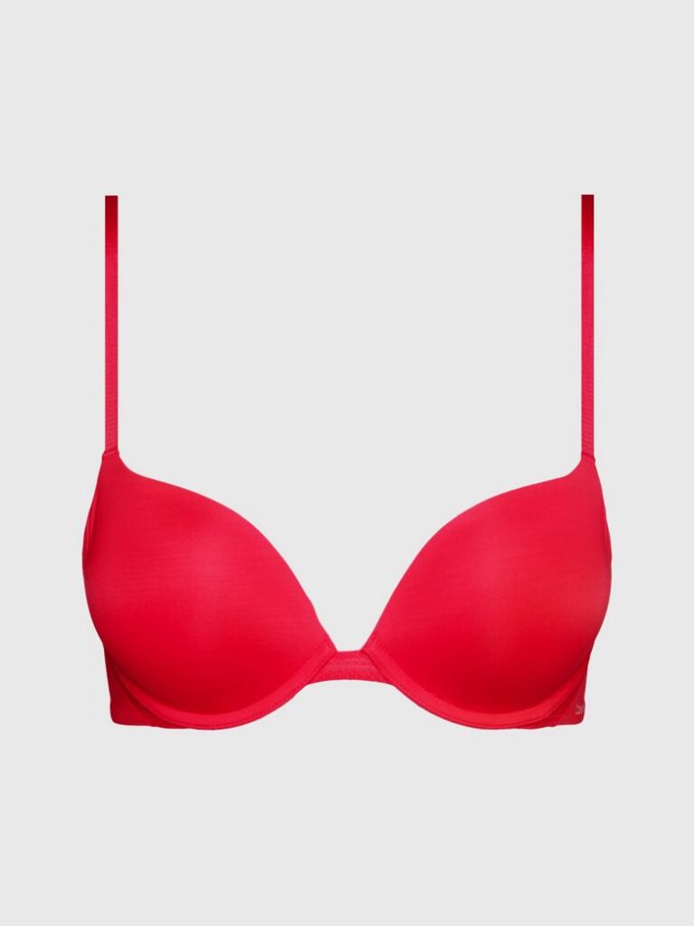 Red Plunge Push-Up Bra - Perfectly Fit  Women