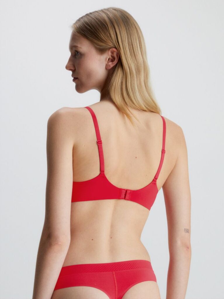 Red Plunge Push-Up Bra - Perfectly Fit  Women