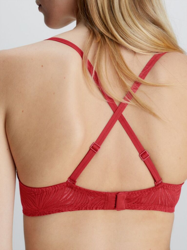 Red Demi T-shirt Bra - Sheer Marquisette  Women
