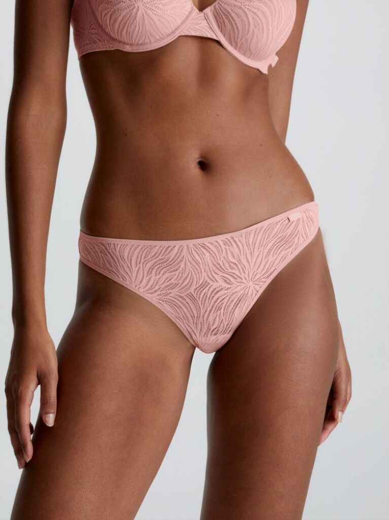 Beige Thong - Sheer Marquisette  Women