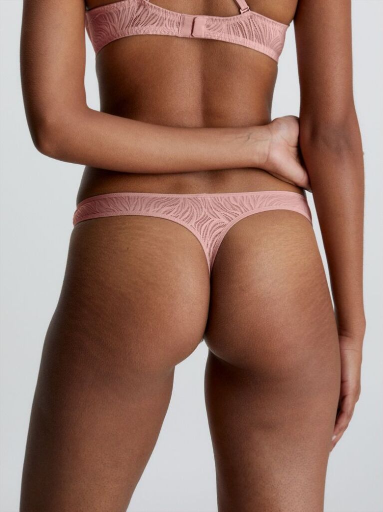 Beige Thong - Sheer Marquisette  Women
