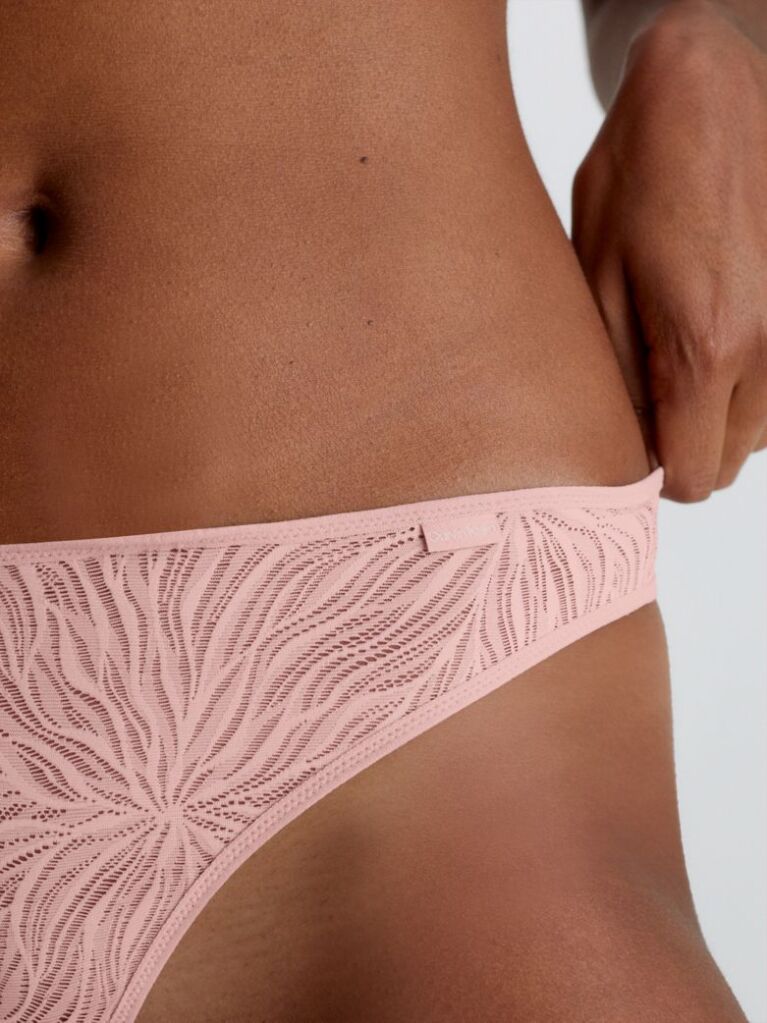 Beige Thong - Sheer Marquisette  Women