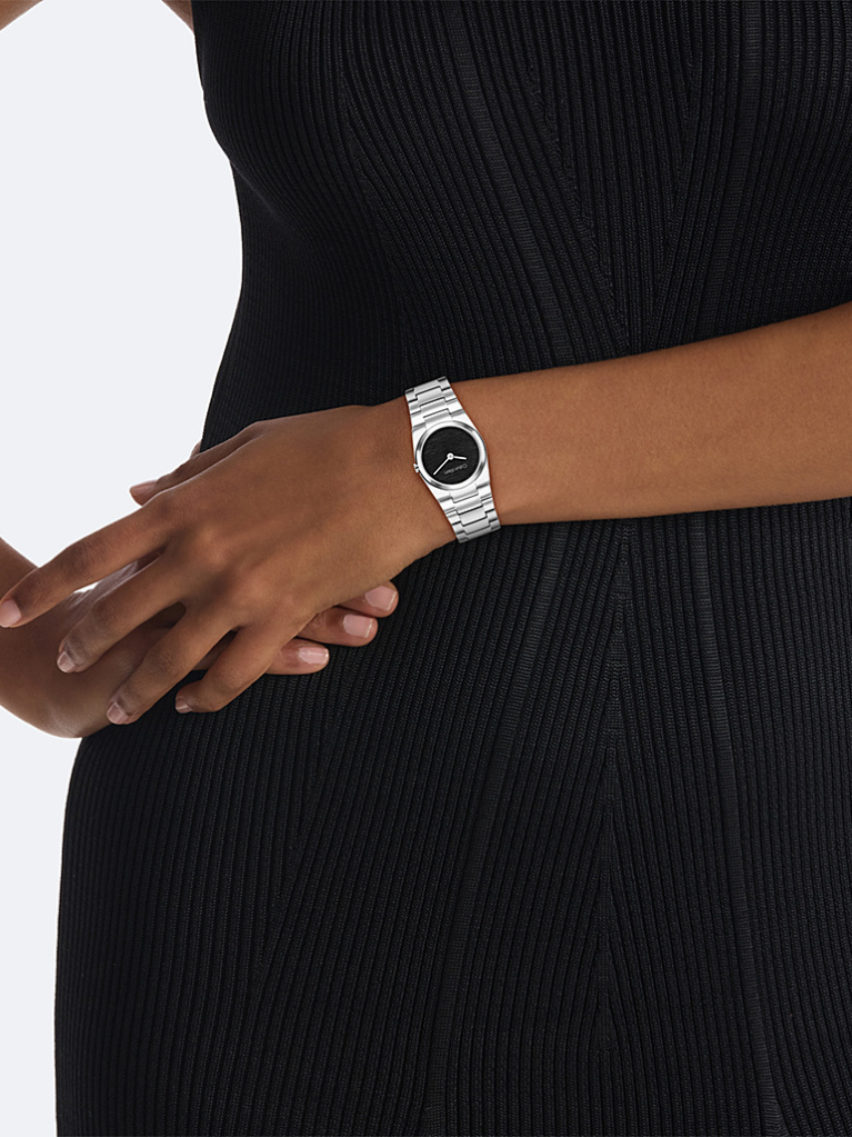 Black Stainless Steel Bracelet Watch  Women