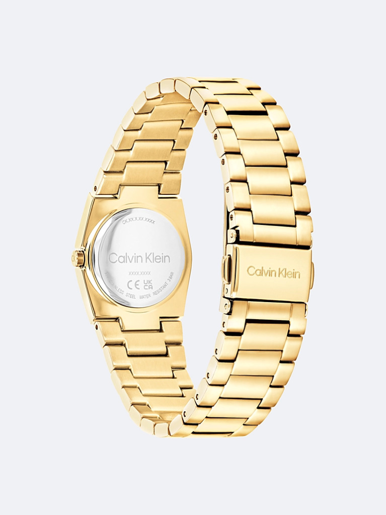 White Gold Plated Steel Bracelet Watch  Women