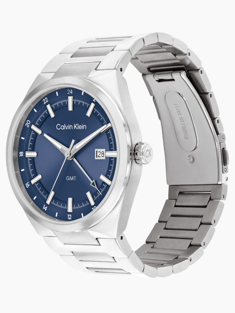 Blue Stainless Steel Watch  Men