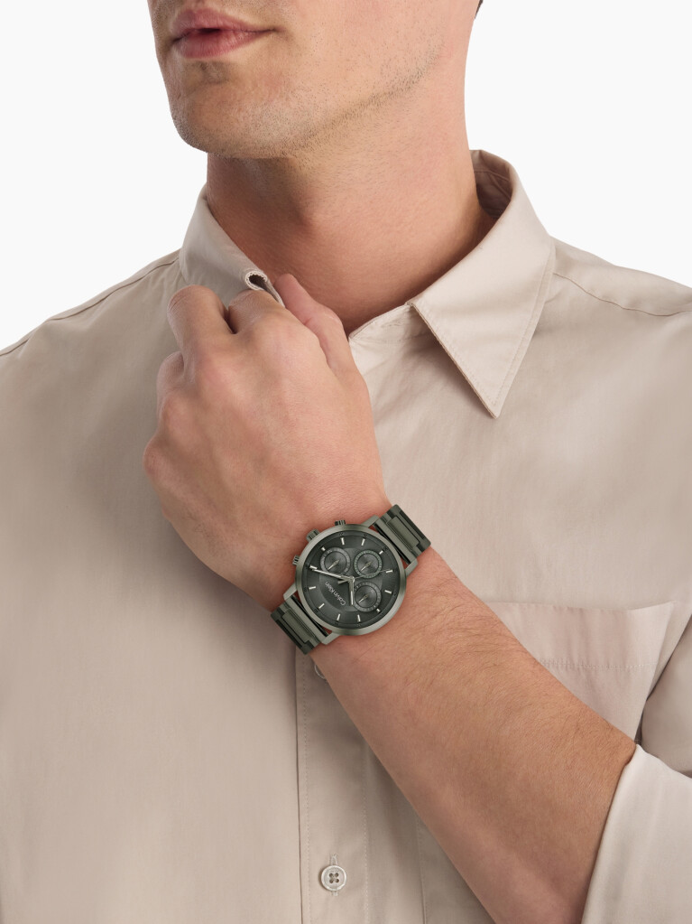 Green Stainless Steel Watch  Men