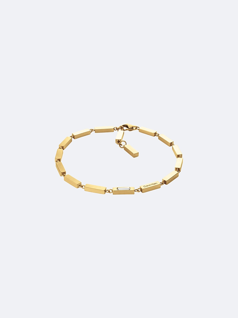 Gold Essential Links Bar Chain Bracelet  Men