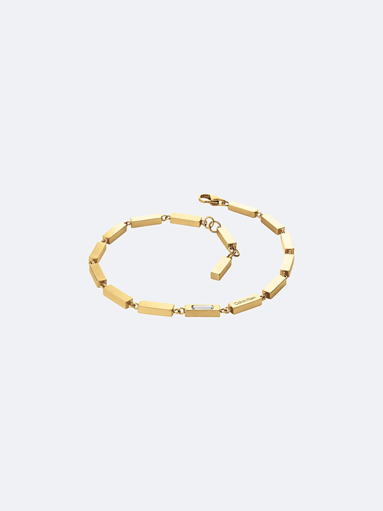 Gold Essential Links Bar Chain Bracelet  Men