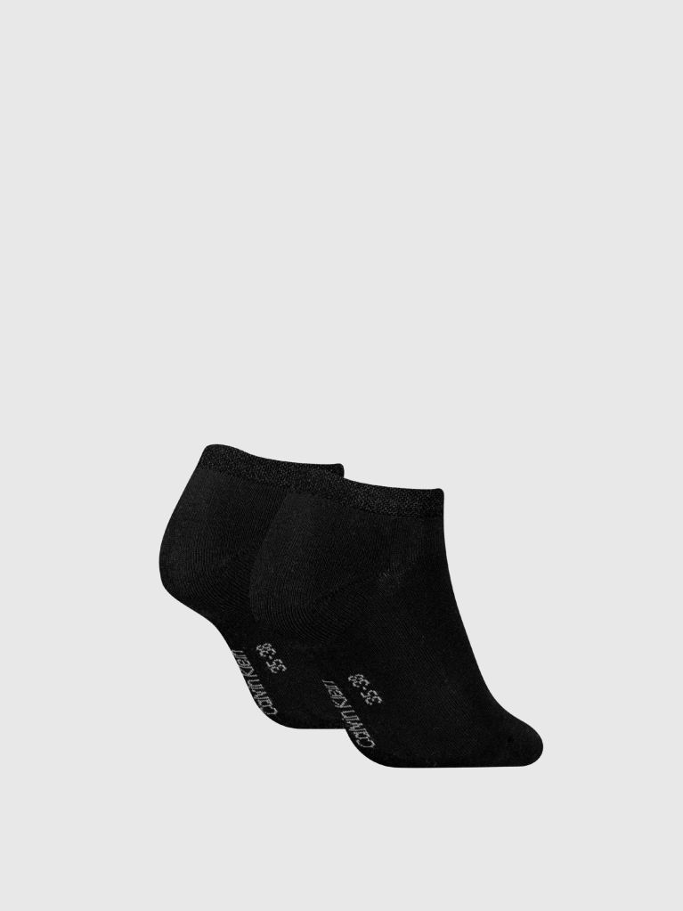 Black 2 Pack Sneaker Socks  Women
