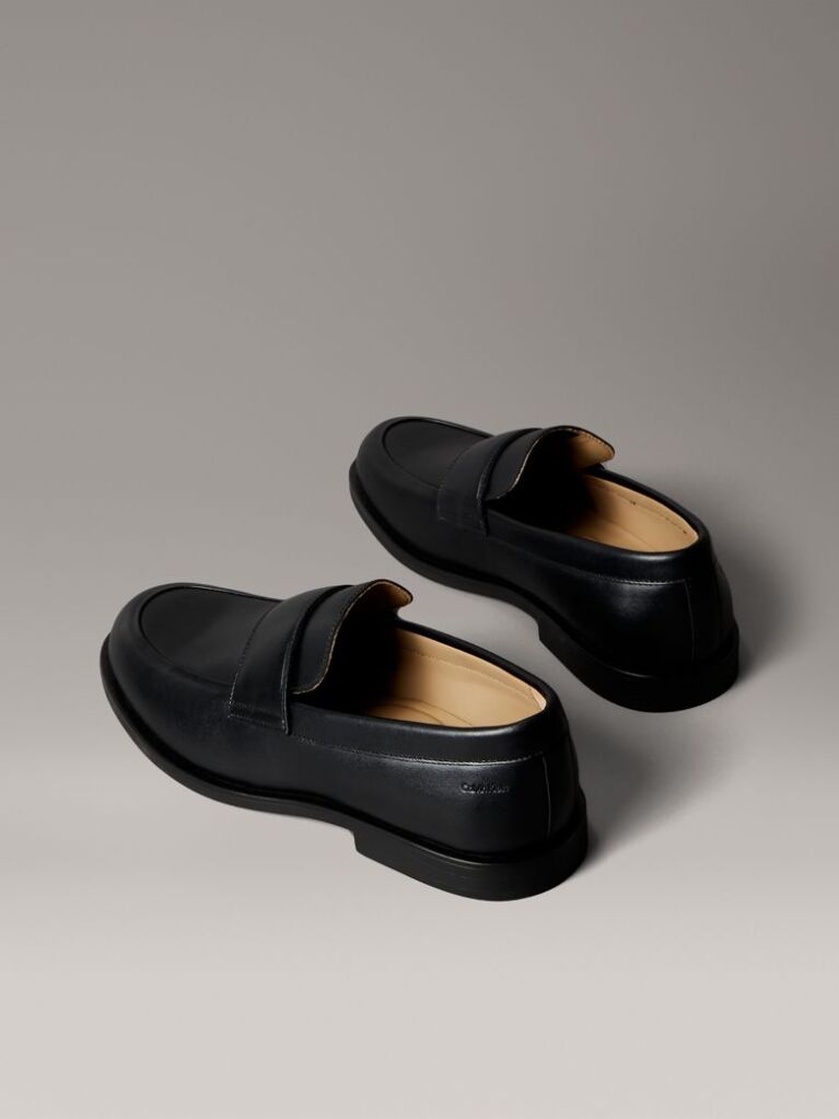 Μαύρο Δερμάτινα Loafers Με Τεχνολογία Airfit®  Άνδρας