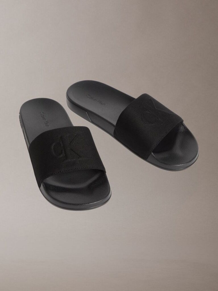 Black Nemo - Canvas Contoured Logo Sliders  Men