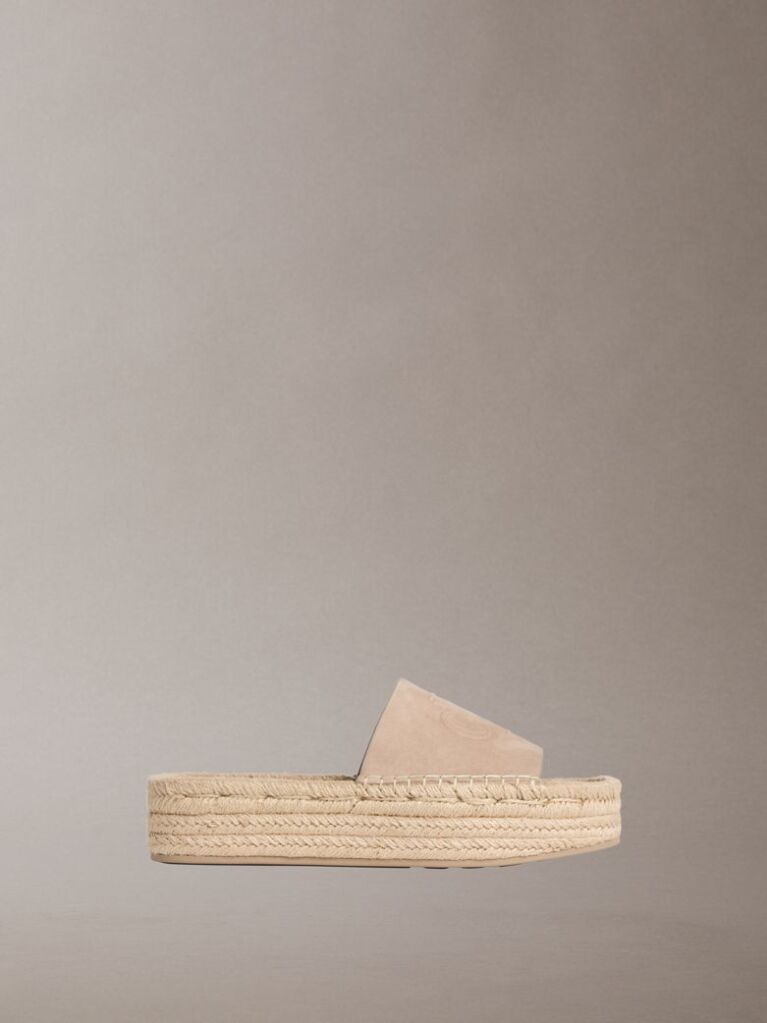 Beige Ebeth - Platform Espadrille Sliders  Women