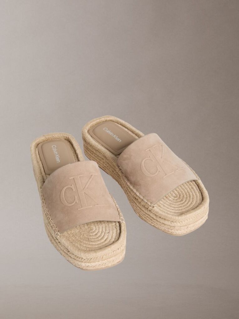 Beige Ebeth - Platform Espadrille Sliders  Women