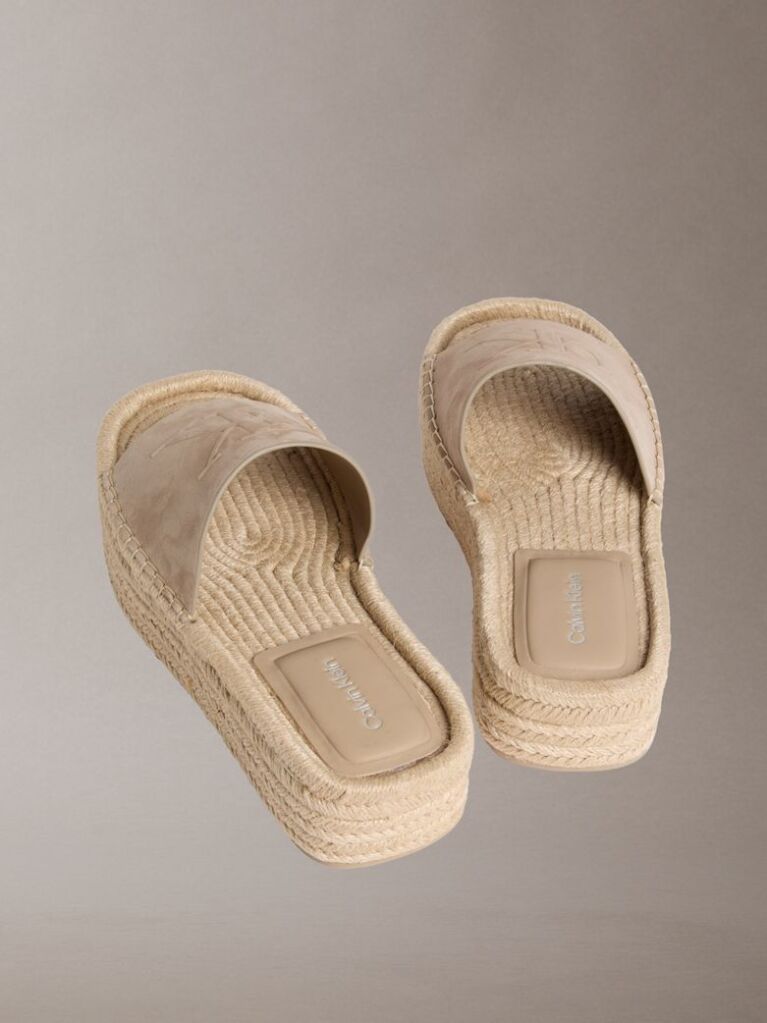 Beige Ebeth - Platform Espadrille Sliders  Women
