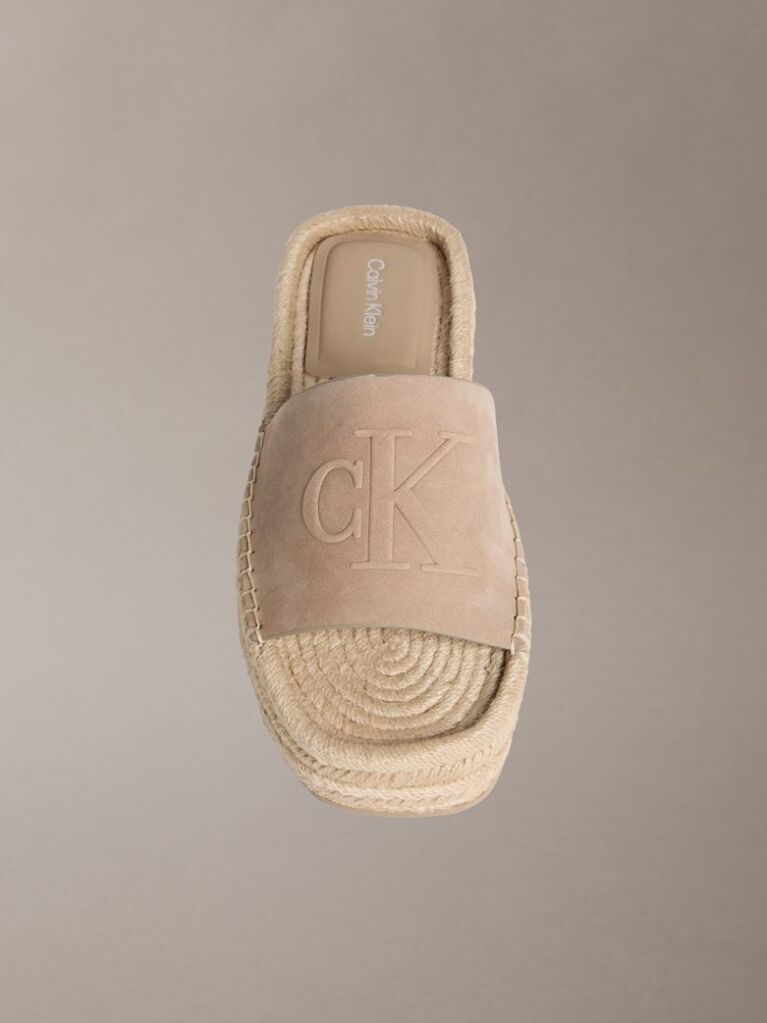Beige Ebeth - Platform Espadrille Sliders  Women