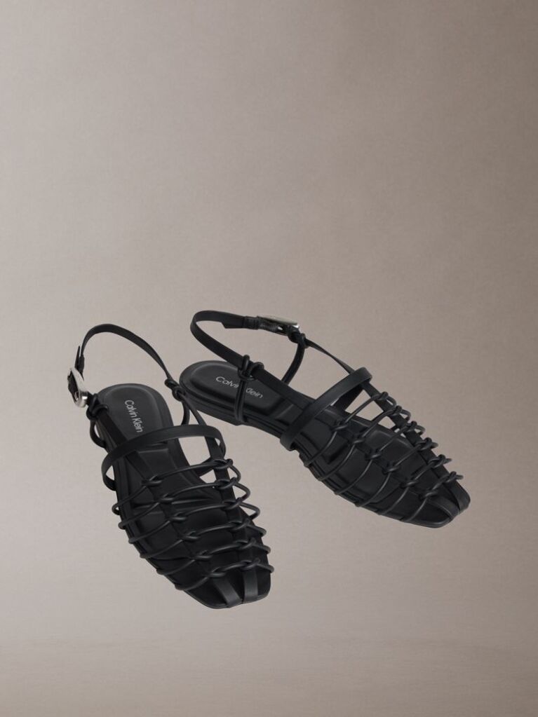 Black Liliana - Leather Strappy Ballerinas  Women