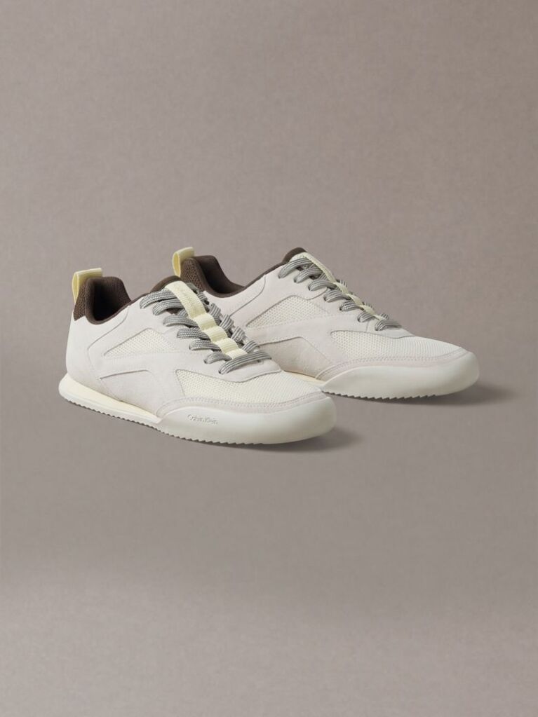 Κίτρινο CK KAYLA - Sneakers Από Σουέντ  Γυναίκα