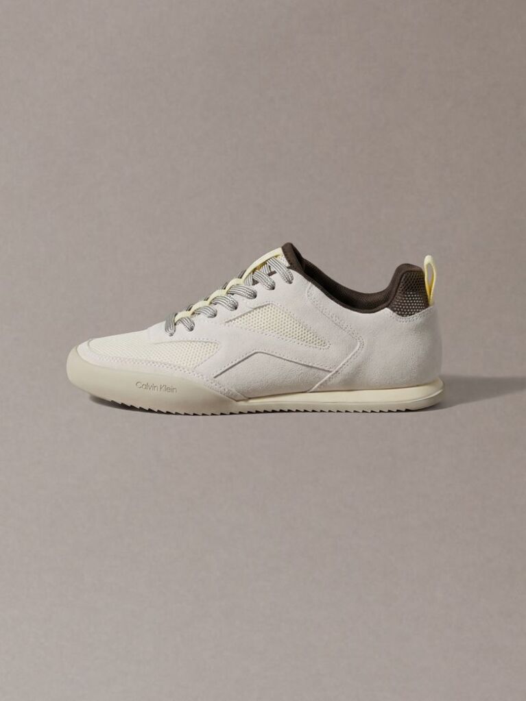 Κίτρινο CK KAYLA - Sneakers Από Σουέντ  Γυναίκα
