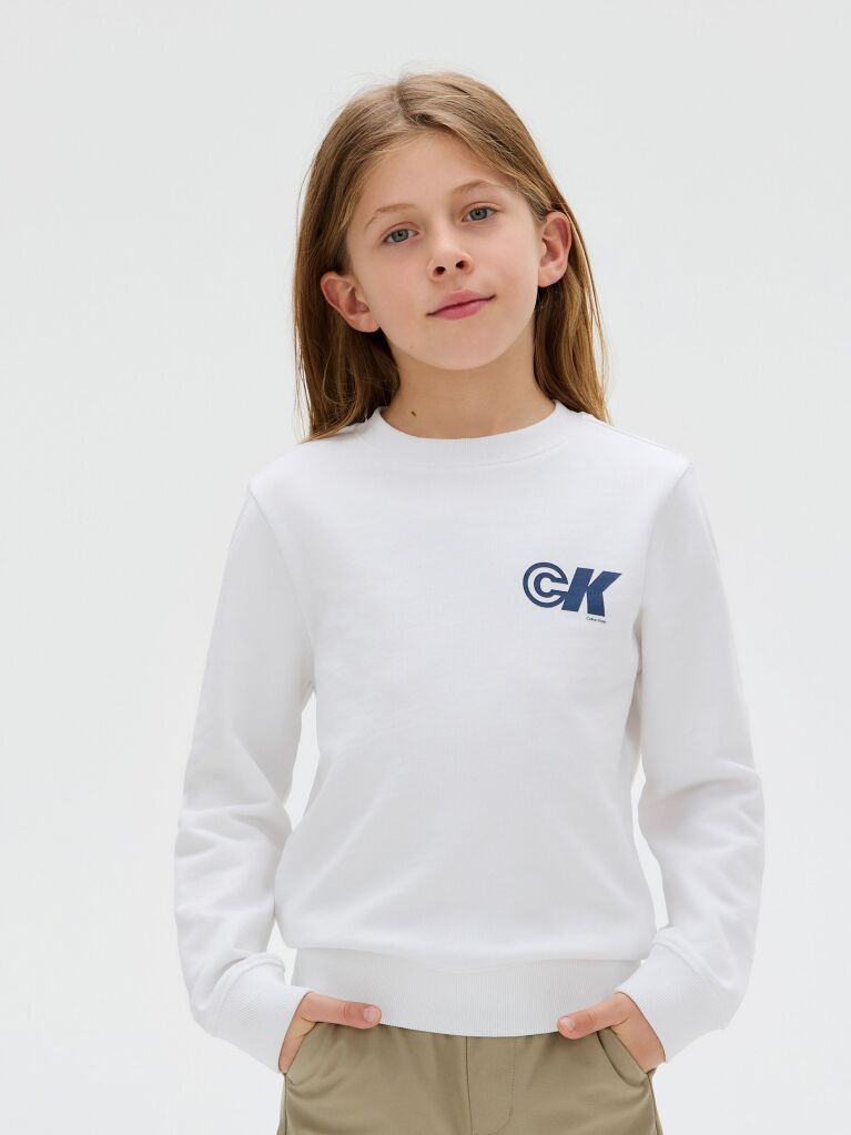 White Logo Sweatshirt  Boys