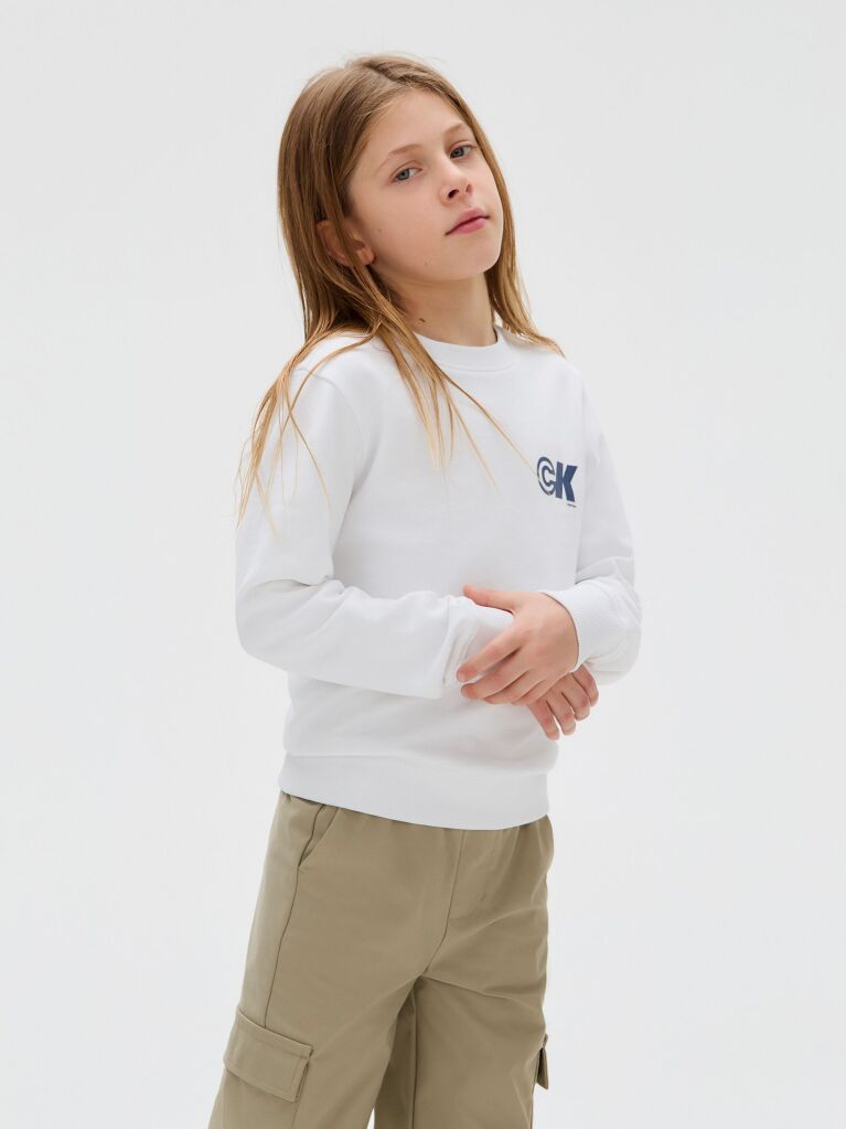 White Logo Sweatshirt  Boys