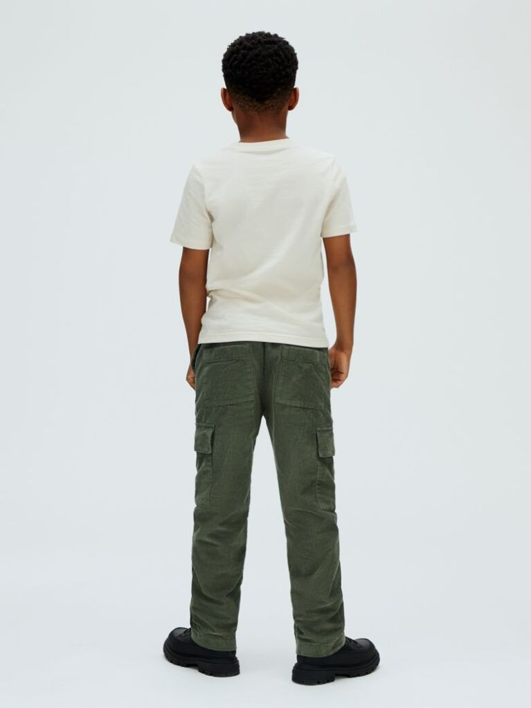 Green Straight Corduroy Trousers  Boys