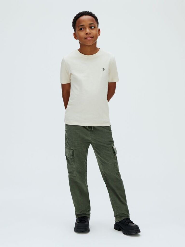 Green Straight Corduroy Trousers  Boys