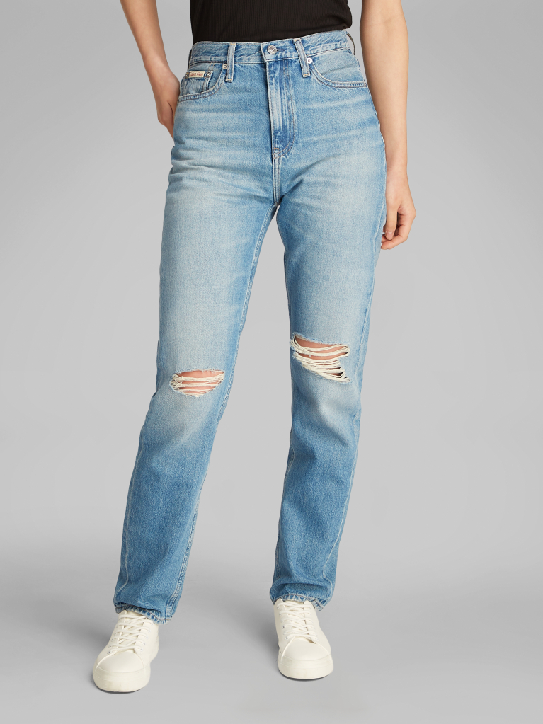 Denim Authentic Slim Straight Jeans  Women