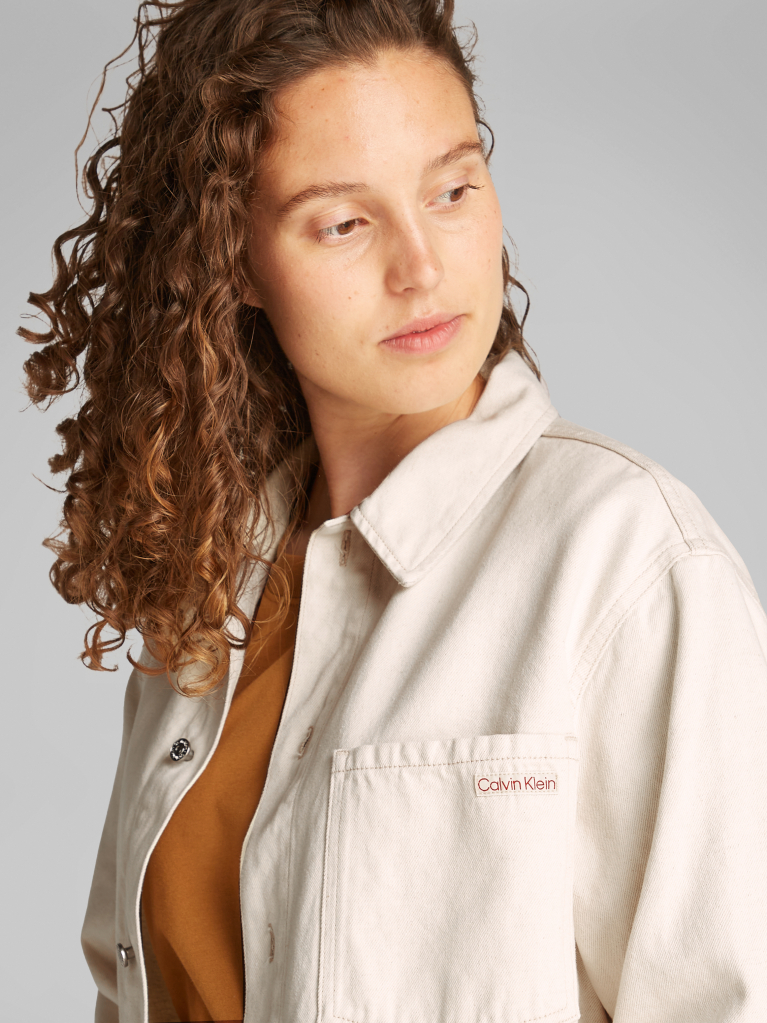 Denim 90's Λινό Overshirt  Γυναίκα