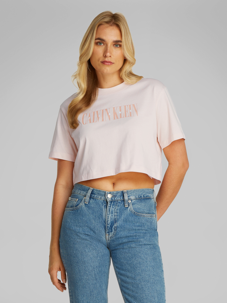 Pink Varsity Boxy T-Shirt  Women