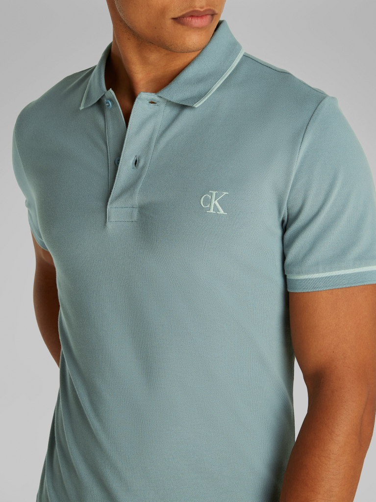 Green Slim Polo Shirt  Men