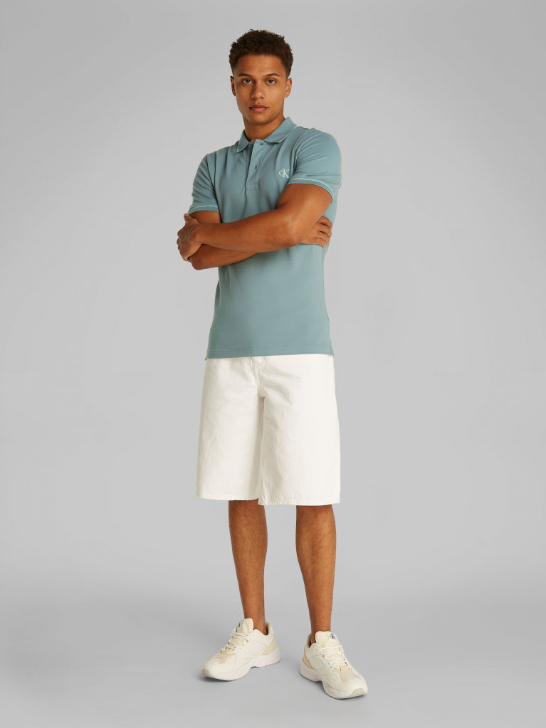 Green Slim Polo Shirt  Men