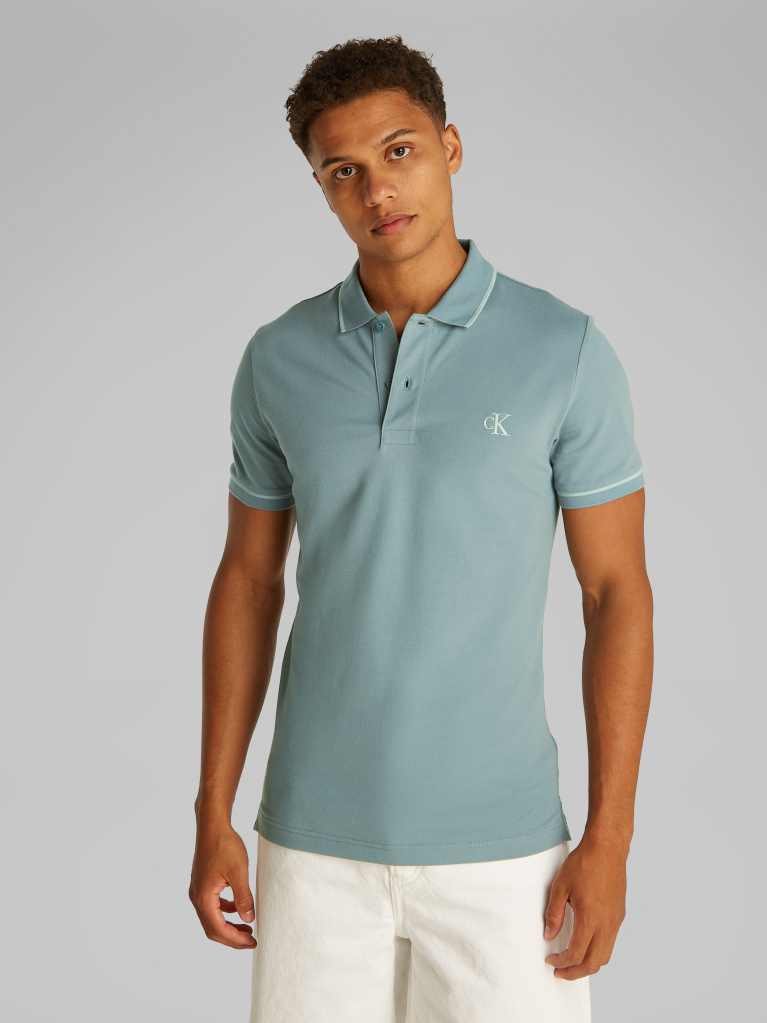 Green Slim Polo Shirt  Men