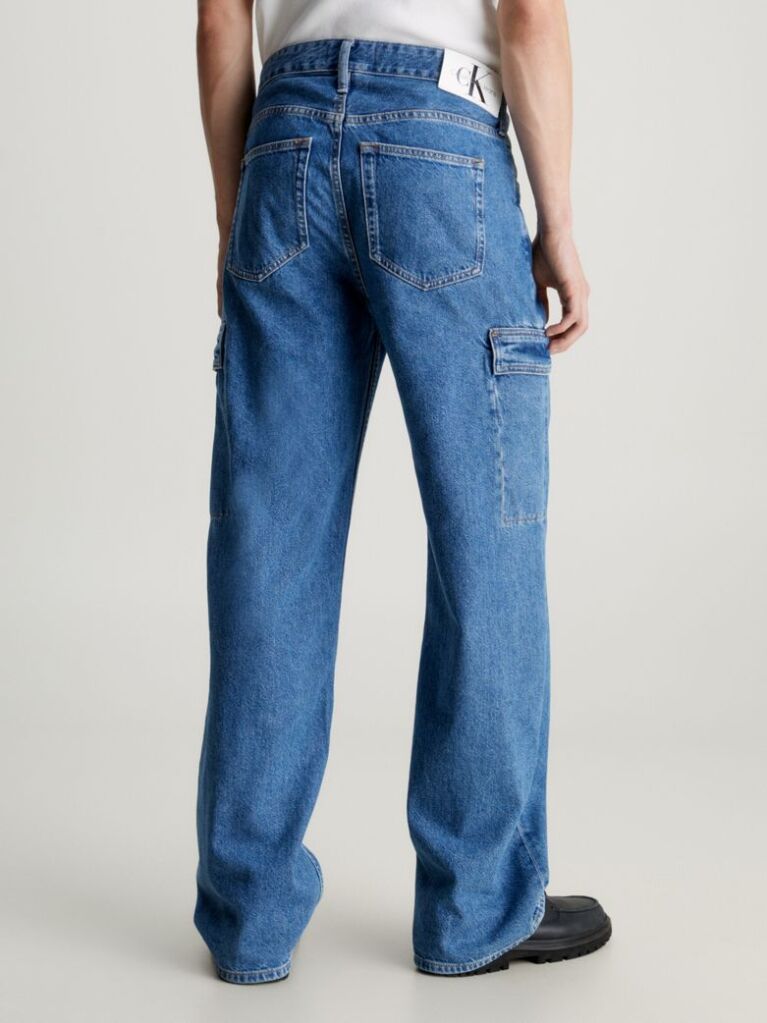 Denim 90's Loose Cargo Jeans  Men
