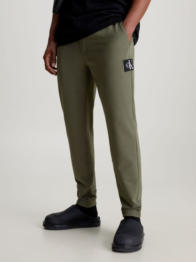 Green Skinny Technical Badge Pants  Men