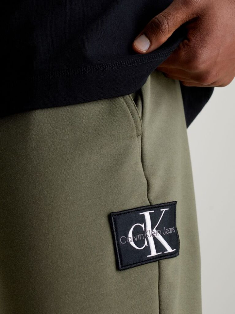 Green Skinny Technical Badge Pants  Men