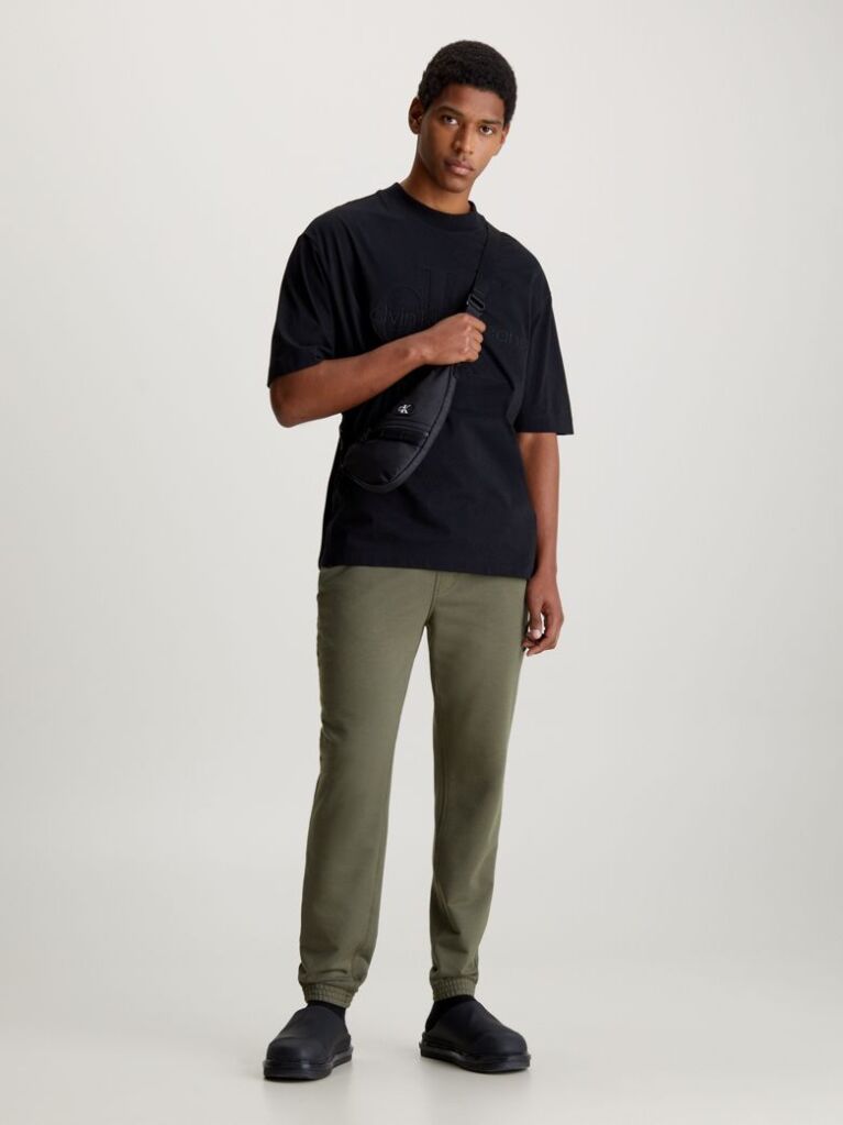 Green Skinny Technical Badge Pants  Men