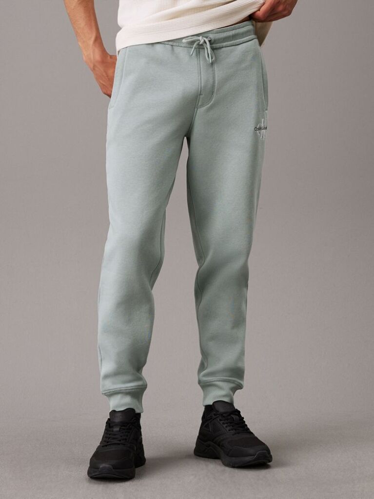 Green Monogram Fleece Joggers  Men