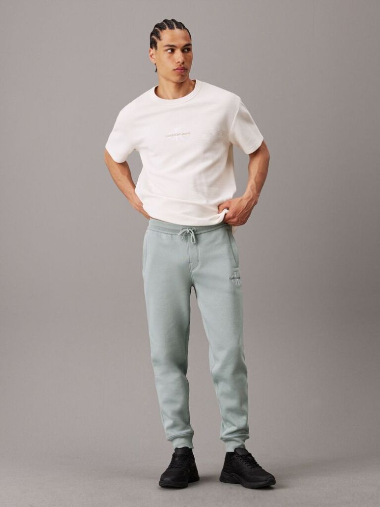 Green Monogram Fleece Joggers  Men
