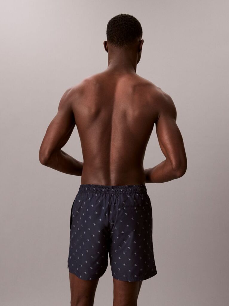 Blue Solid Swim Shorts  Men