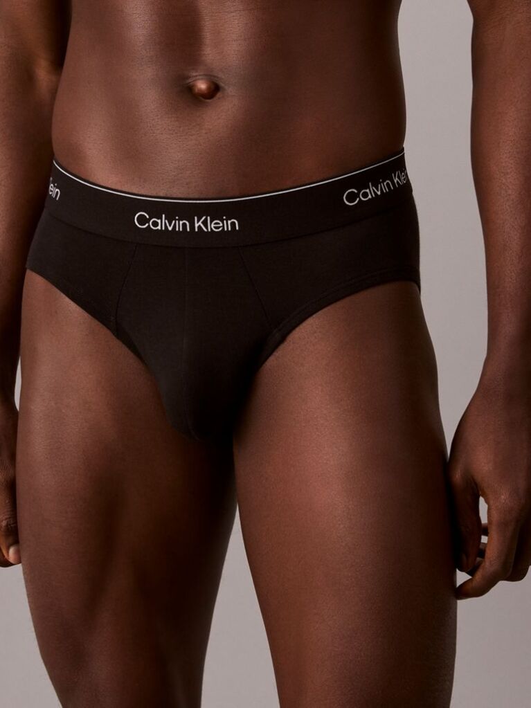 Μαύρο Σετ 3 Σλιπ - Icon Cotton Stretch  Άνδρας