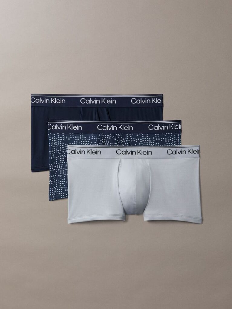 Multi 3 Pack Low Rise Trunks - Microfibre Stretch  Men