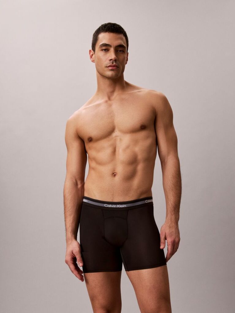 Black 3 Pack Boxer Briefs - Icon Tech Sport  Men