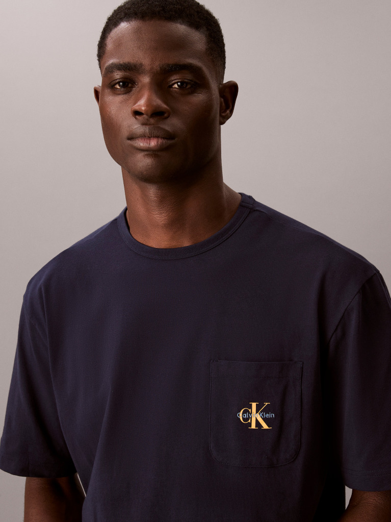 Μαύρο Πιτζάμα Μπλούζα - Icon Cotton Stretch  Άνδρας