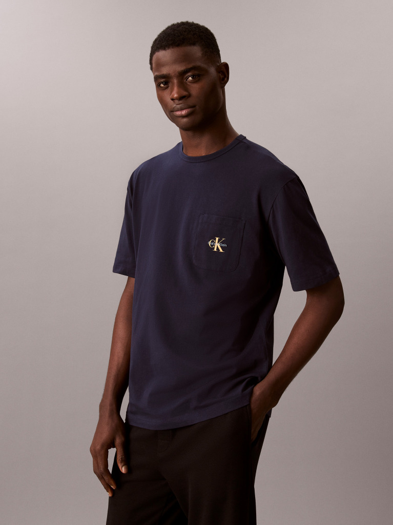 Μαύρο Πιτζάμα Μπλούζα - Icon Cotton Stretch  Άνδρας