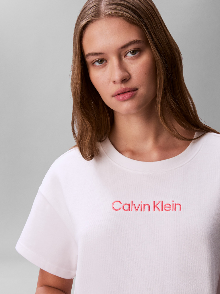Λευκό Crop T-Shirt Παραλίας  Γυναίκα