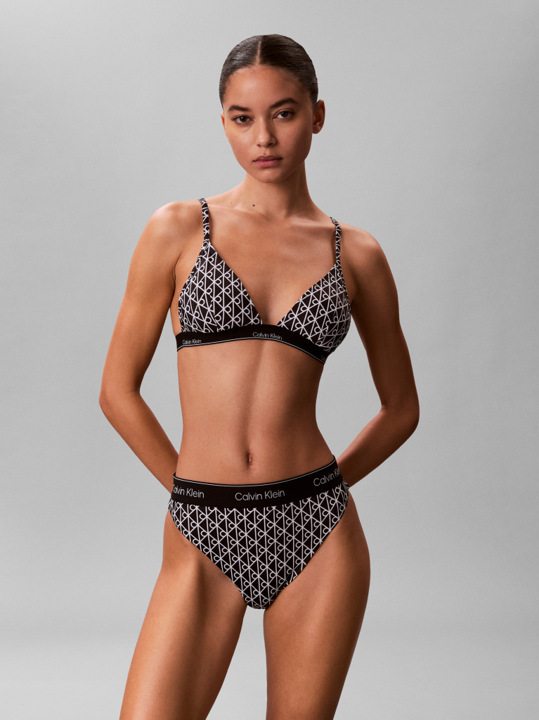 Black Triangle Bikini Top - CK Icon  Women