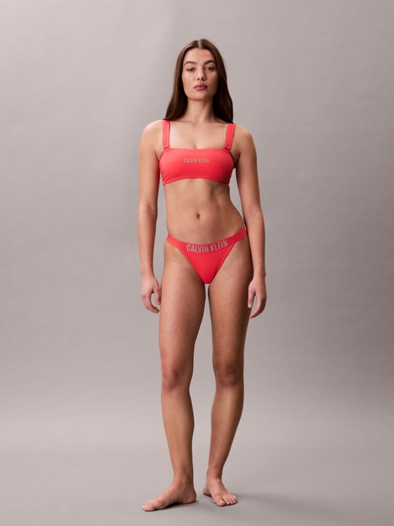 Pink Bandeau Bikini Top - Intense Power  Women
