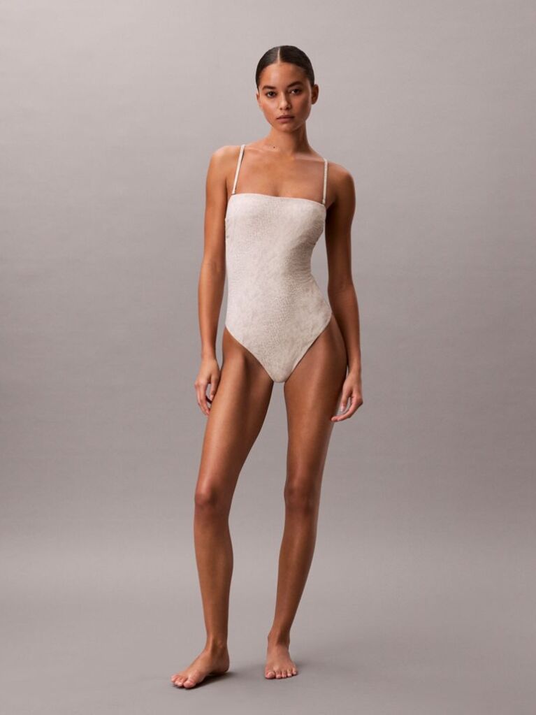 Grey Bandeau Swimsuit - CK Essentials  Women