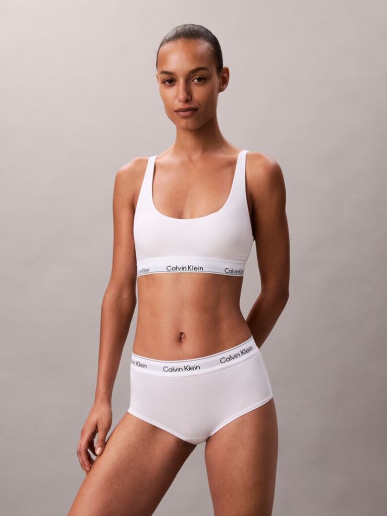 White Boy Shorts - Icon Cotton Modal  Women