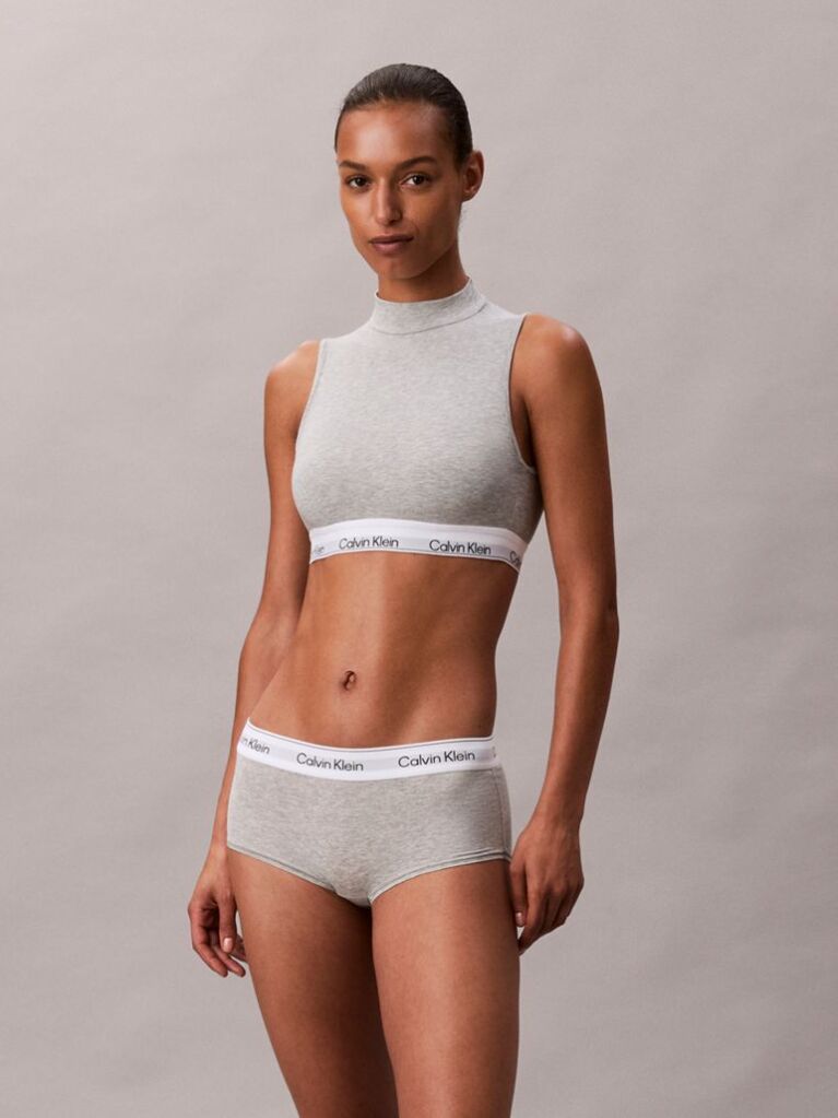 Grey Boy Shorts - Icon Cotton Modal  Women